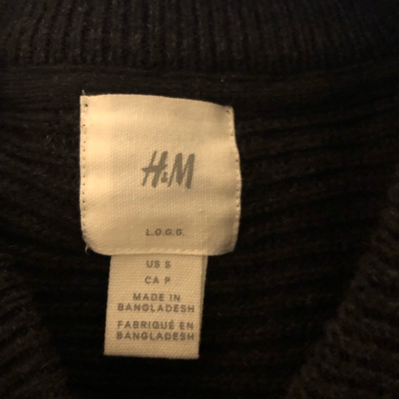 NWOT H&M Small Sweater Dark Grey - Slim - Picture 2 of 3